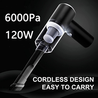 120W 6000Pa USB Rechargeable Cordless Portable Handheld Powerful Wireless Car Vacuum Cleaner for SUV Truck Home Office Pet Hair