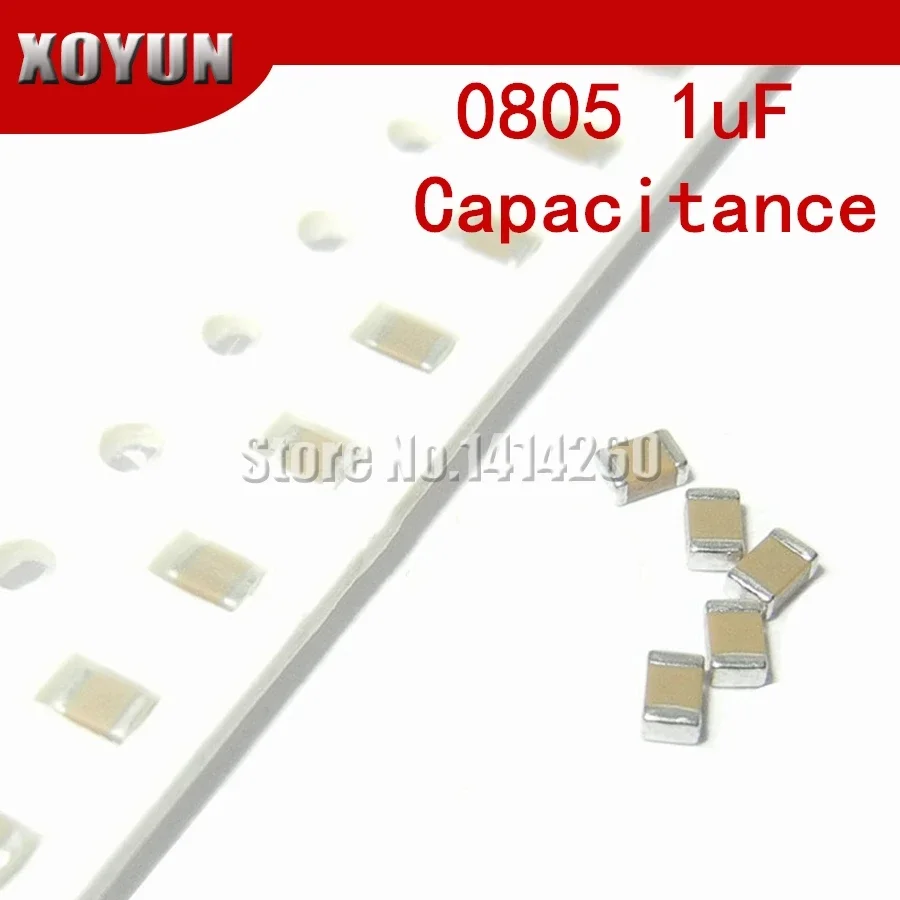 100pcs 0805 1nf 1000pf 102K 102 100V X7R Erro 10% SMD Capacitor cerâmico MLCC
