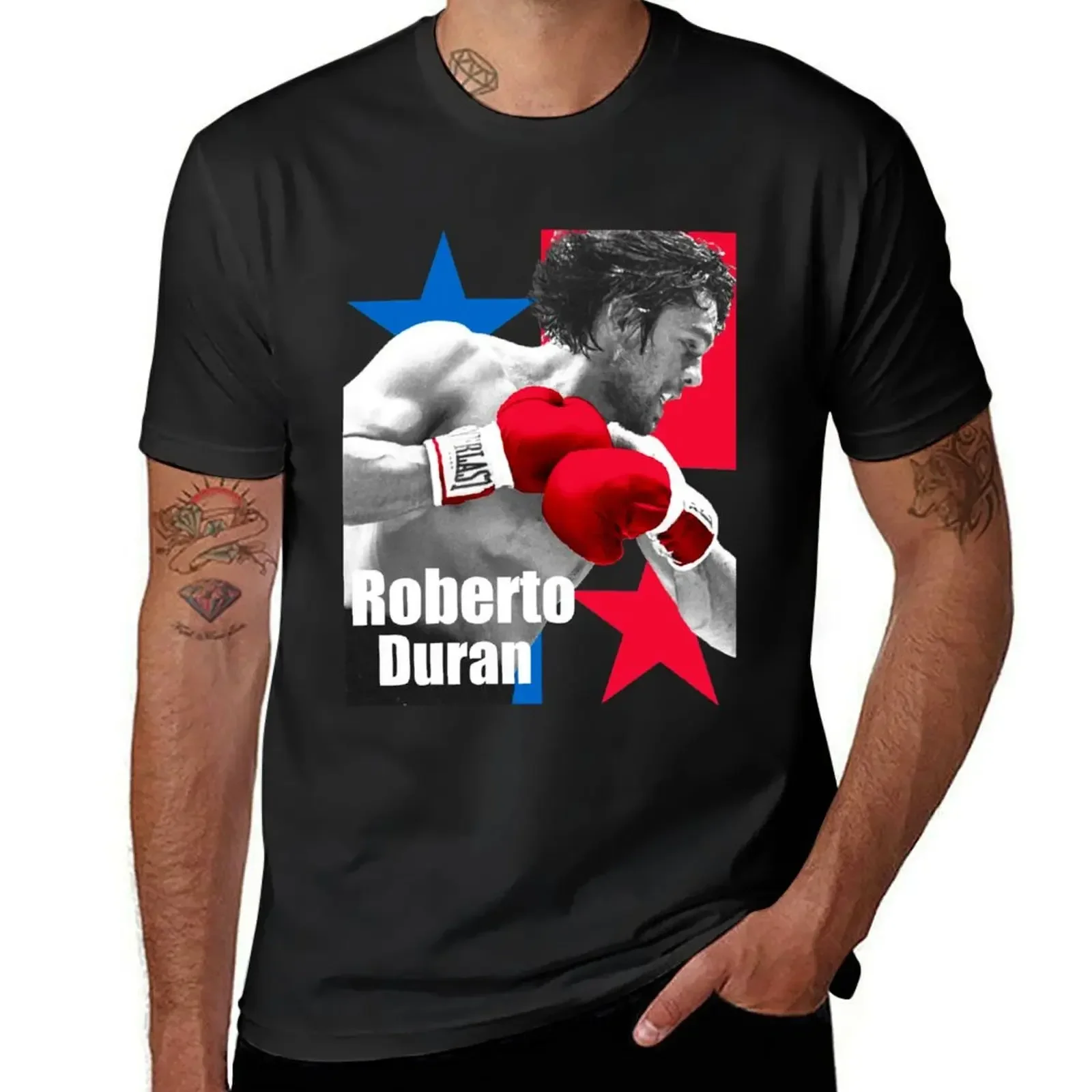 Dedicated to Roberto Duran byname Manos de Piedra (Spanish: “Hands of Stone”) T-Shirt kawaii clothes sublime mens t shirts