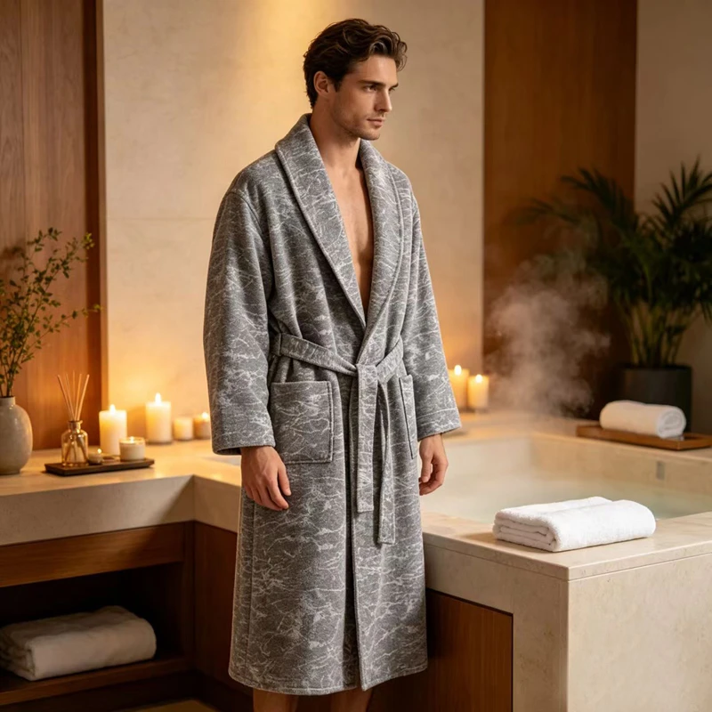 New Autumn Winter 4 Layer Japanese Kimono Robe Cotton Gauze Bathrobe Men And Women Kimono Sleepwear Homewear Couple Hotel Robe
