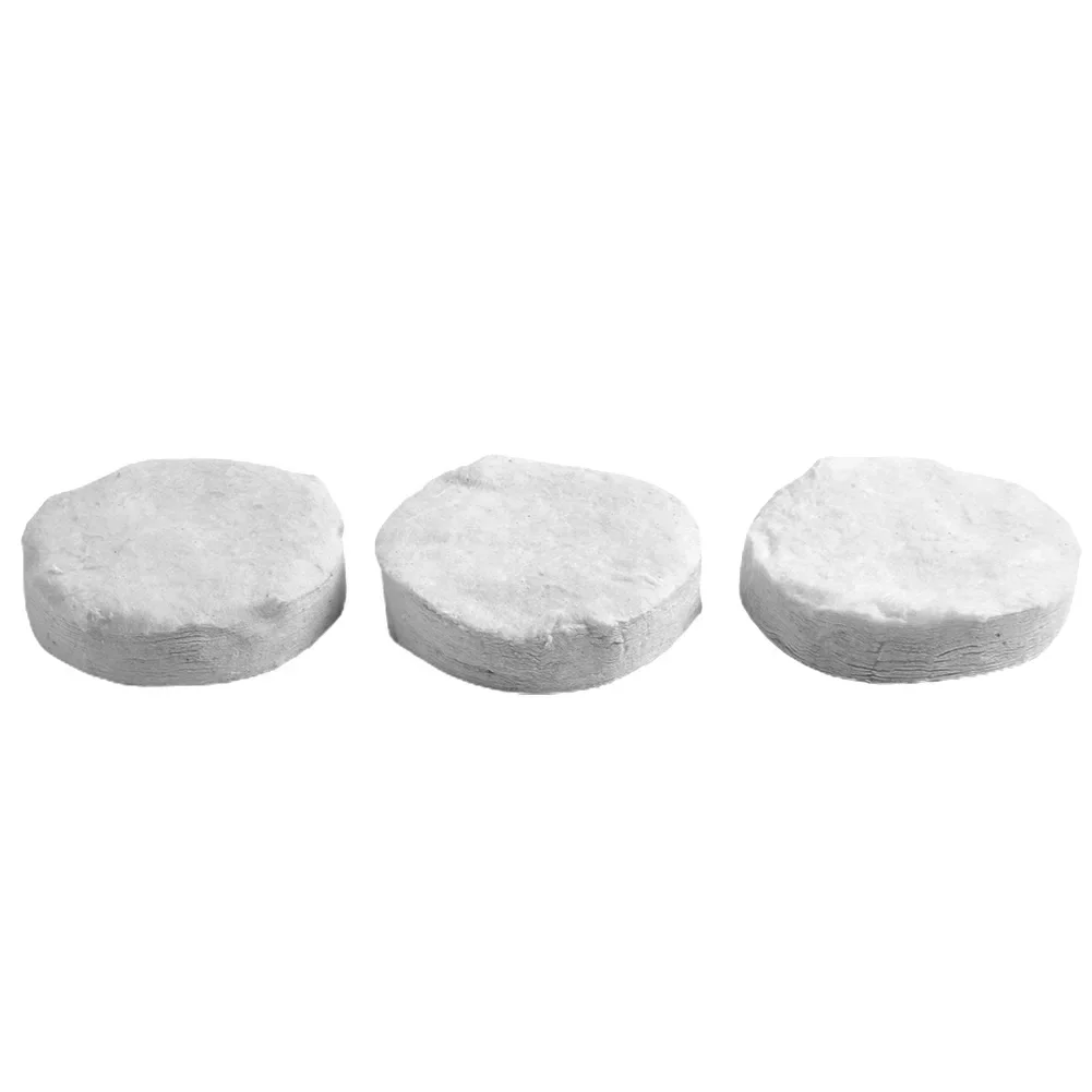 2/3/5PCS Ceramic Wool Sponge Cotton Round 8.6x2.5cm Firplace Firebox Safety Bio Fire Heating Cooling Air Fireplaces Stove