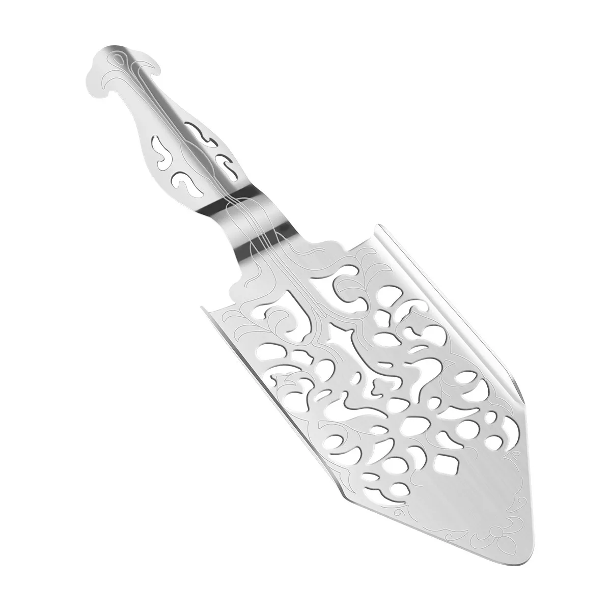 Stainless Steel Absinthe Spoon with Long Ergonomic Handle & Fine Mesh Strainer for Sugar and Ice