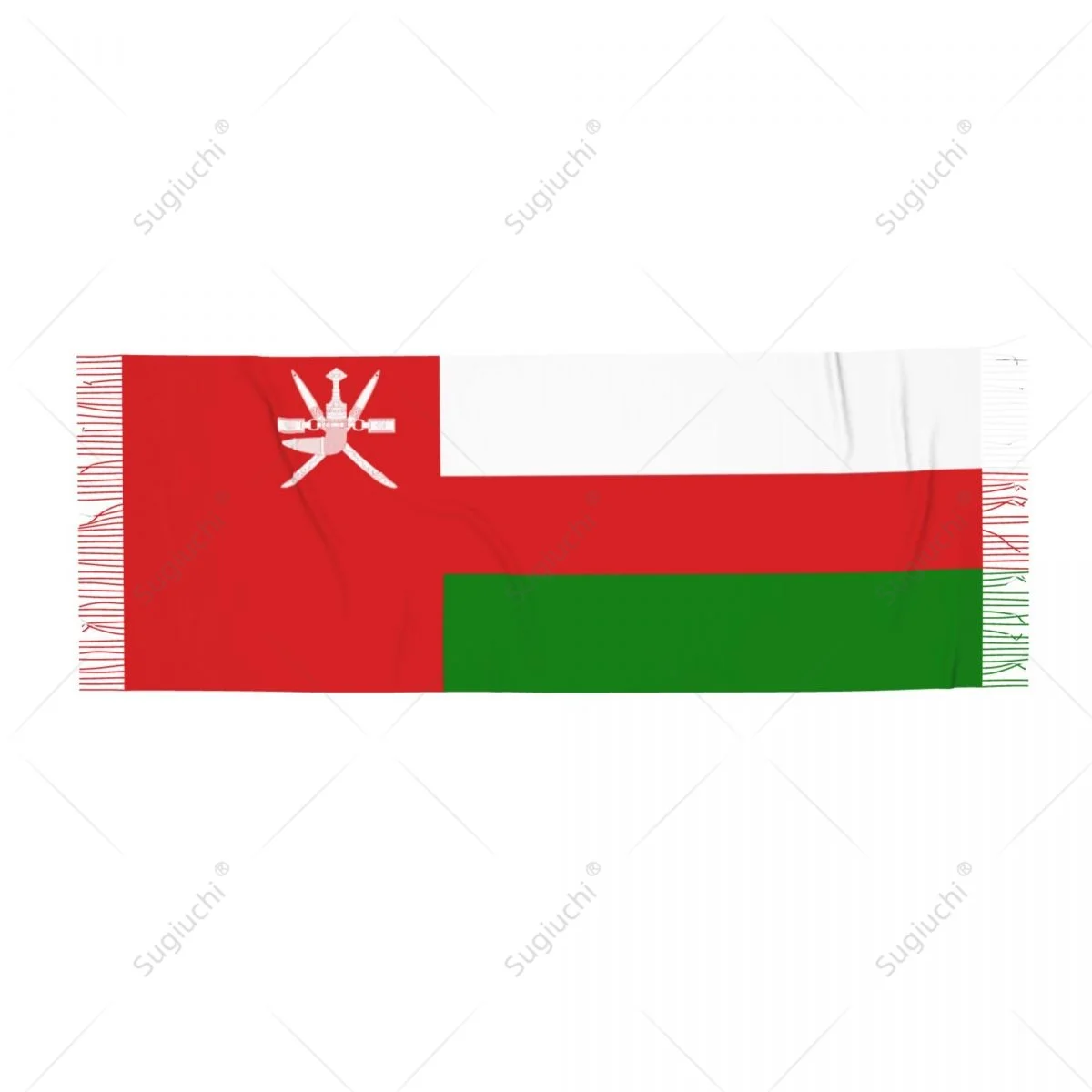 Oman Emblem Flag Scarf Pashmina Warm Scarves Shawl Wrap Hijab Spring Winter Multifunction Unisex