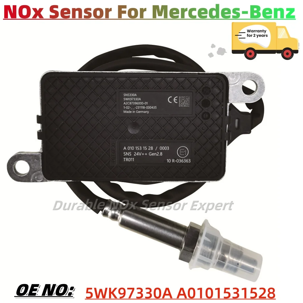 Car NOx Nitrogen Oxygen Sensor For MERCEDES-BENZ ACTROS MP4 / MP5 1824 L 2011- OM 936.912 OEM 5WK97330A A0101531528 Auto Spare