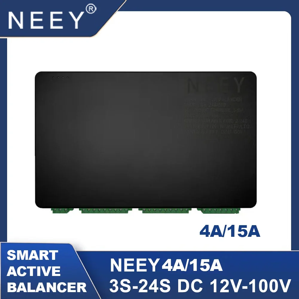 NEEY 4A 15A Smart Active Balancer Equalizer Cascade Connection Li-ion LiFePo4 LTO 3S-24S 36V 48V 60V 24V Battery energy balance