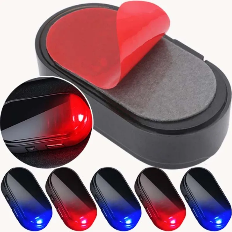 

Car Warning LED Light Alarm Lamp Anti-Theft Caution Strobe Signal Security System Fake Security Light Solar Powered Universal