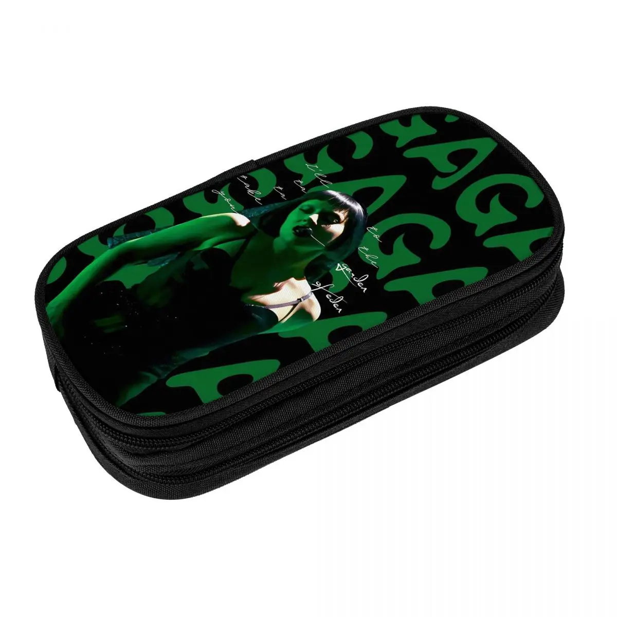 

Lady Gaga The Mayhem Pencil Cases Fashion Pen Bags Student Big Capacity School Supplies Cosmetic Pencil Pouch