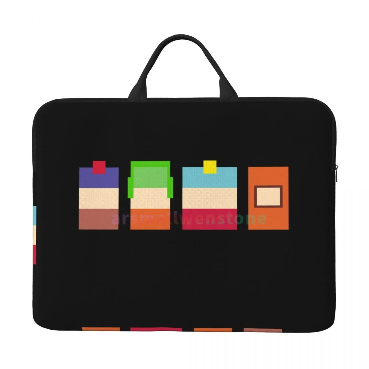 Southpark Boys Pixel Art Laptop Bag Computer Bag Office Business Travel 14 Inch Water Resistant Large Laptop Case