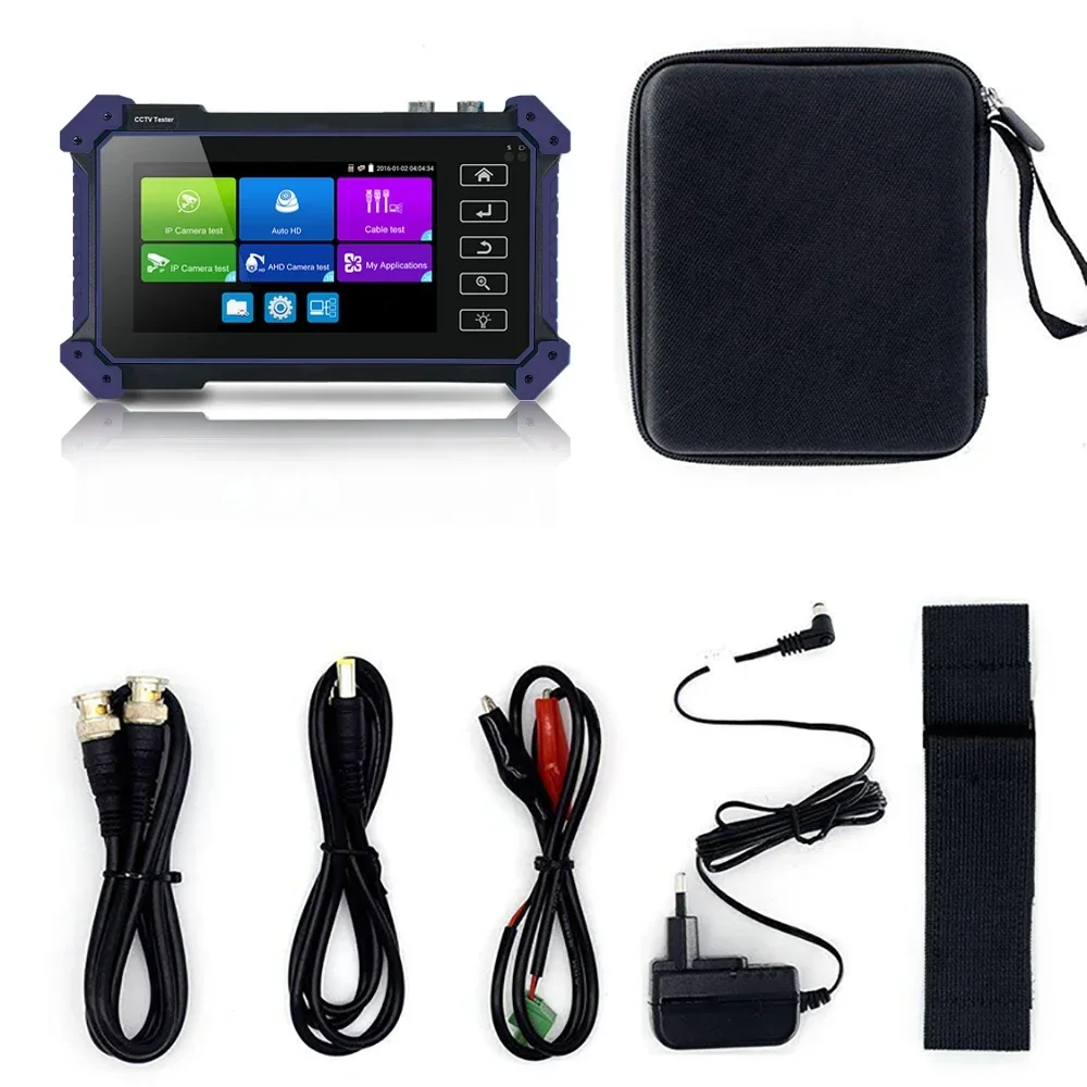 Tester kamery CCTV PEGATAH z wejściem HDMI i VGA, monitorem CCTV, tester kamery IP, 8 MP, AHD, CVI, SDI, 5,4 ", 5", IPC