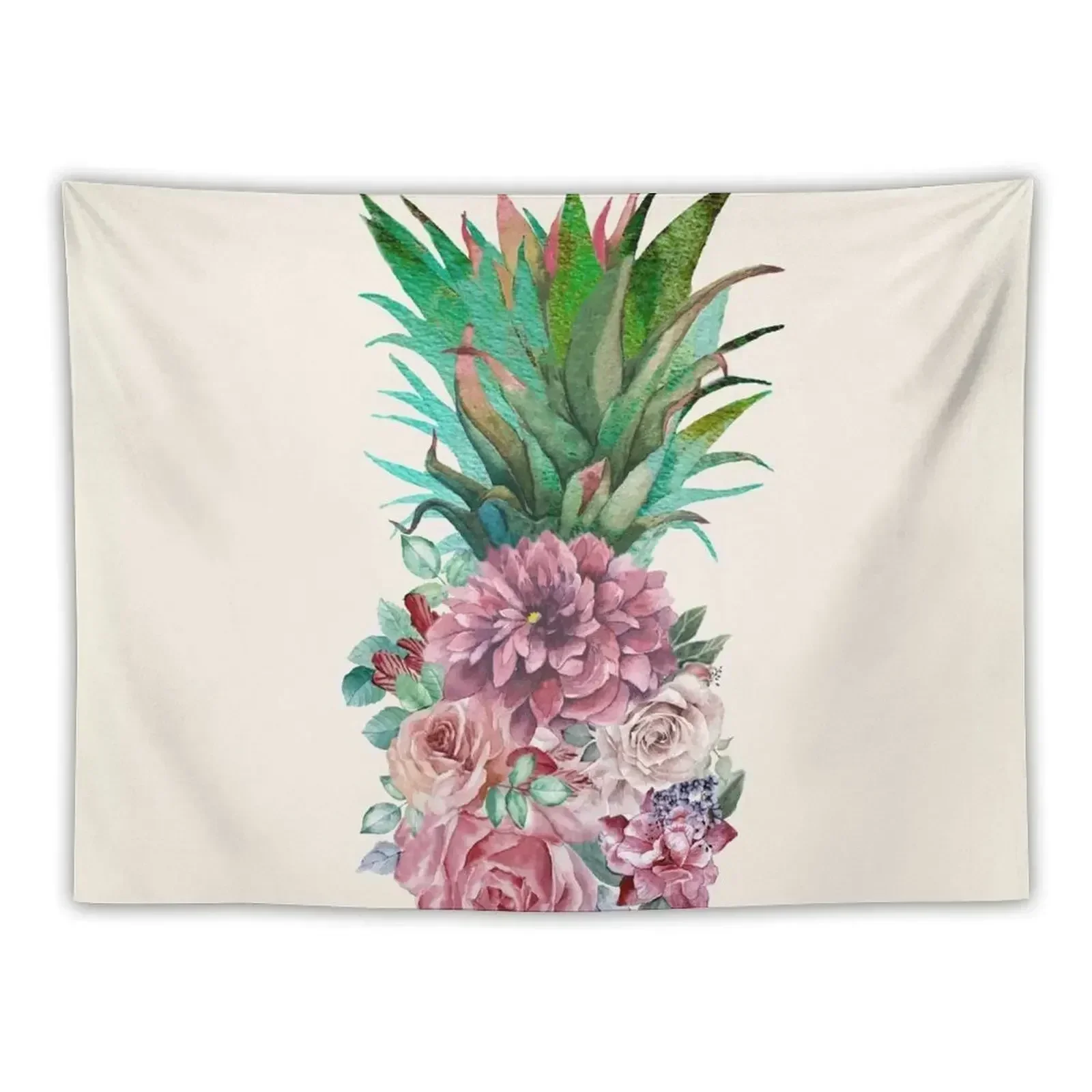 Floral Pineapple Tapestry Things To The Room Bed Room Decoration Home Decorating Wall Hanging Wall Tapestry