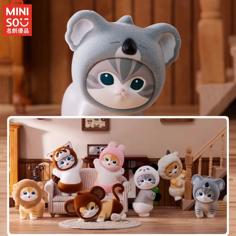

Miniso Mofusand Series Furry Party Blind Box Cute Cat Doll Collection Model Decoration Mystery Box Toy Creative Christmas Gifts
