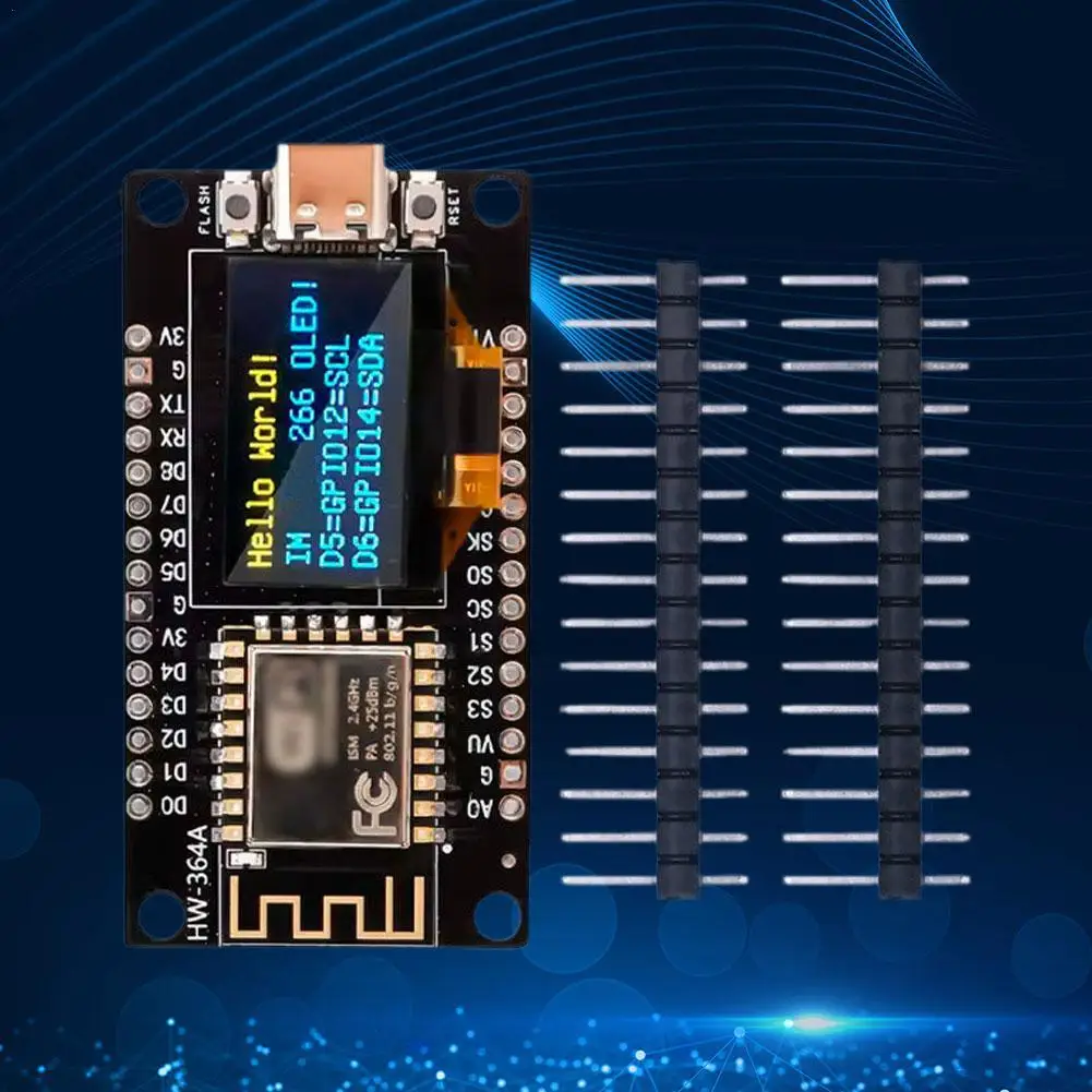 

Макетная плата для ESP8266, последовательный порт CH340G с 0,96 модулем Nodemcu Wifi OLED экран для программирования микроконтроллера