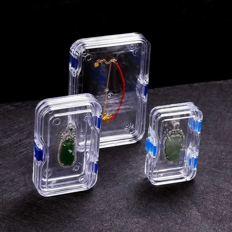 Transparent Jewelry Box Anti Oxidation Gold Jewelry Boxes Minimalist Creative Bracelet Display Box Multifunctional Earring Cases
