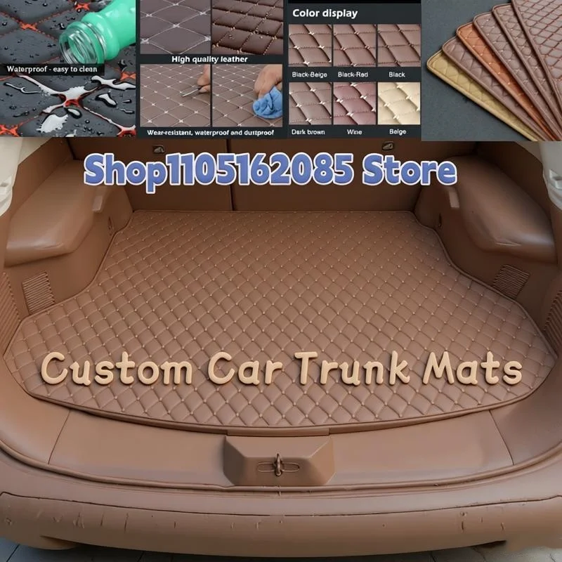 Custom Car Trunk Mats For Chery Arrizo 5 Plus 2020 2021 2022 2023 2024 2025 2026 2027 2028 Leather Cargo Liner Car Mat