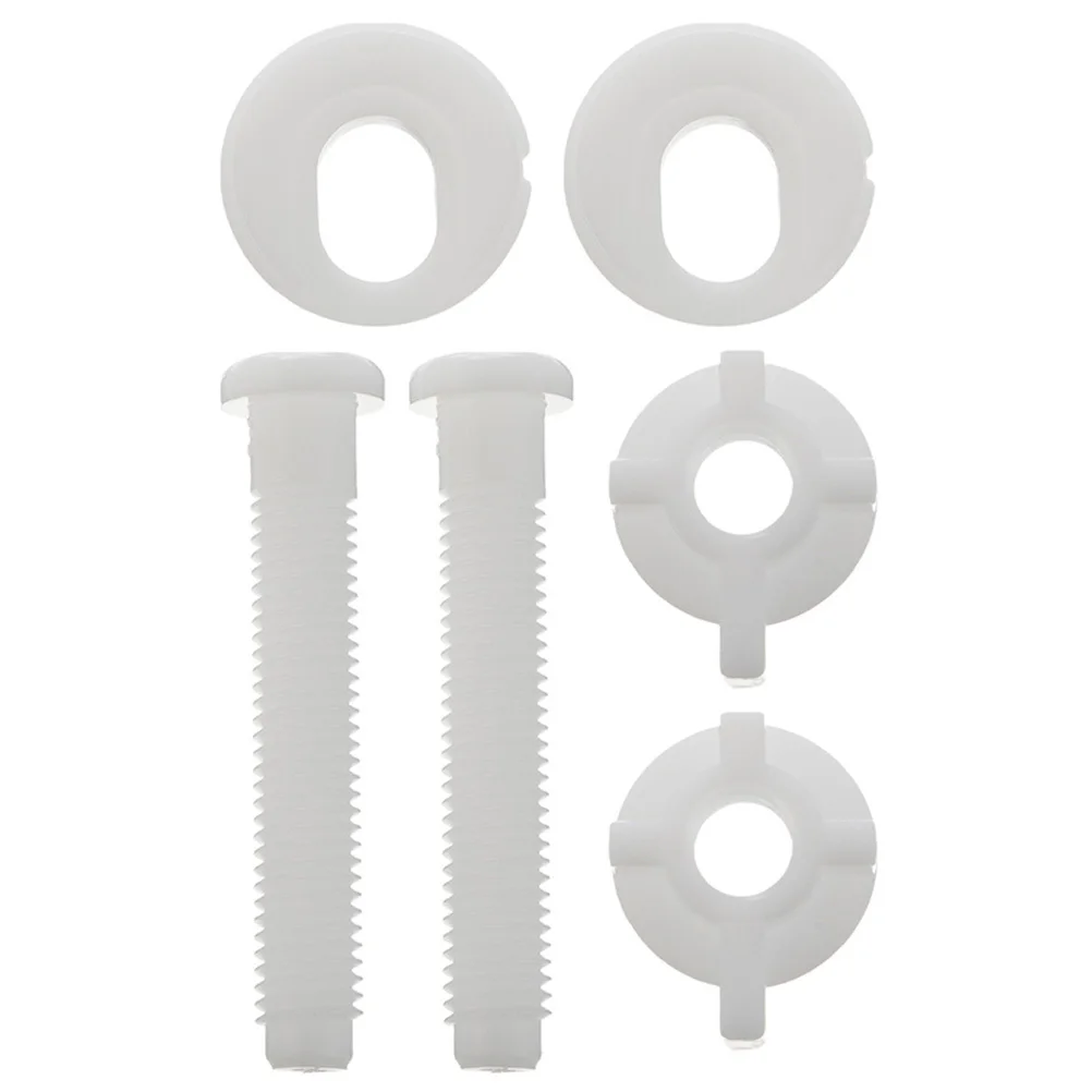 

2 шт. профессиональные винты для сиденья унитаза, прочные и надежные крепежные комплекты для безопасной ванной комнаты, винты для крышки унитаза, винт для чехлов на сиденья