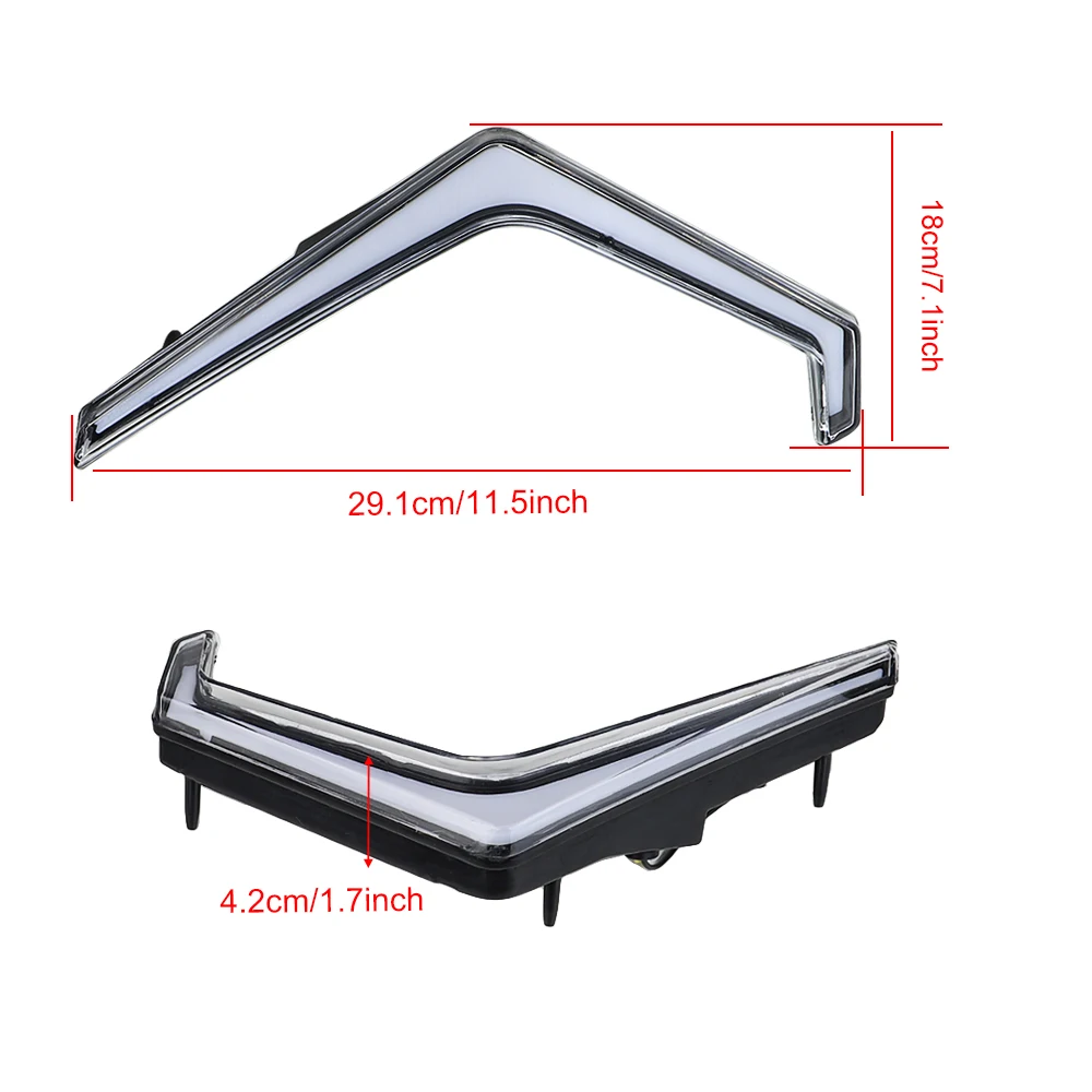 LED Turn Signal Light Front Signature Accent Fang Light Assembly for Polaris RZR XP 1000 Turbo 2019-2023