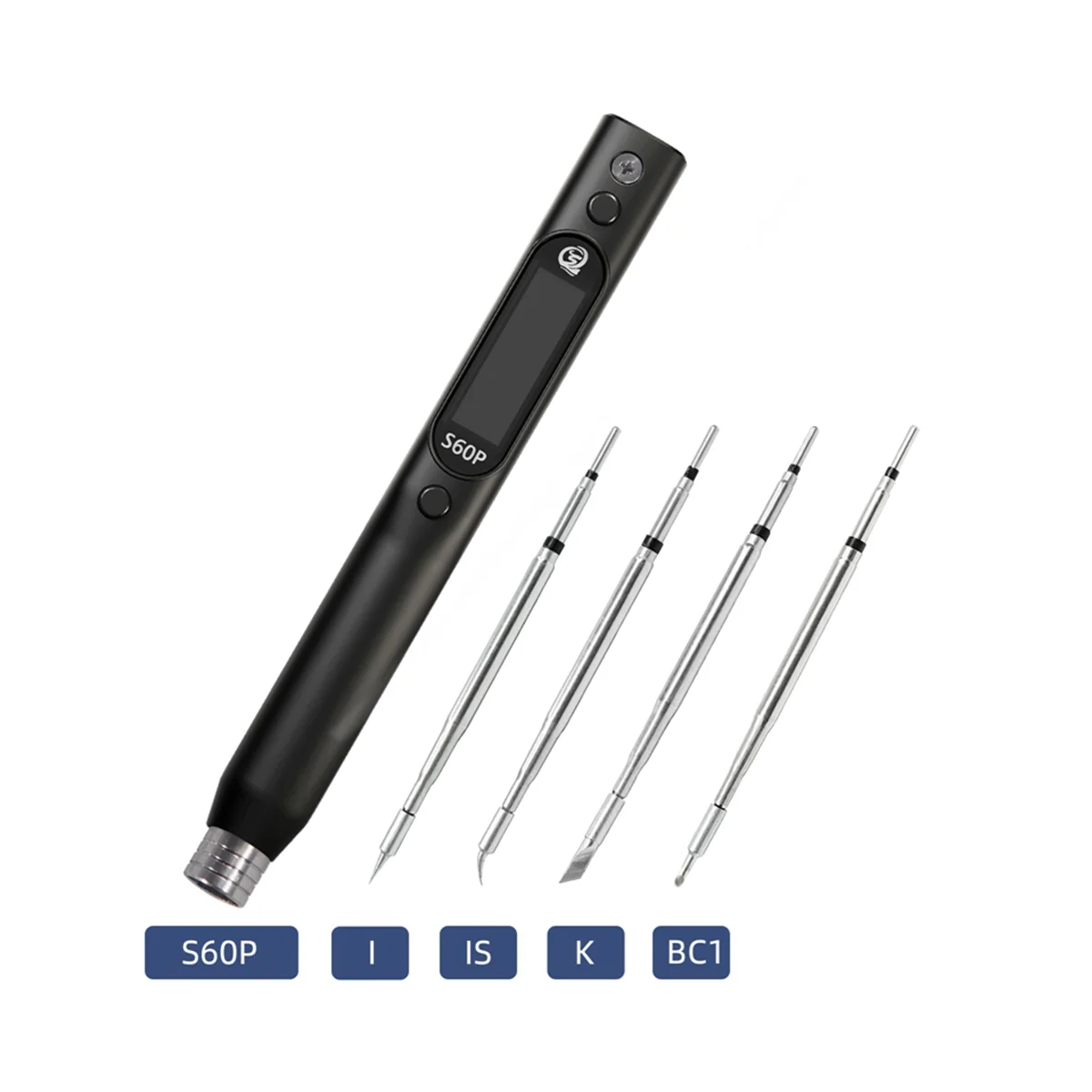 SEQURE S60P Anti-Static Nano Soldering Iron Pen Support PD/QC Power Supply Iron Tip Set Compatible with C210 Solder Tip