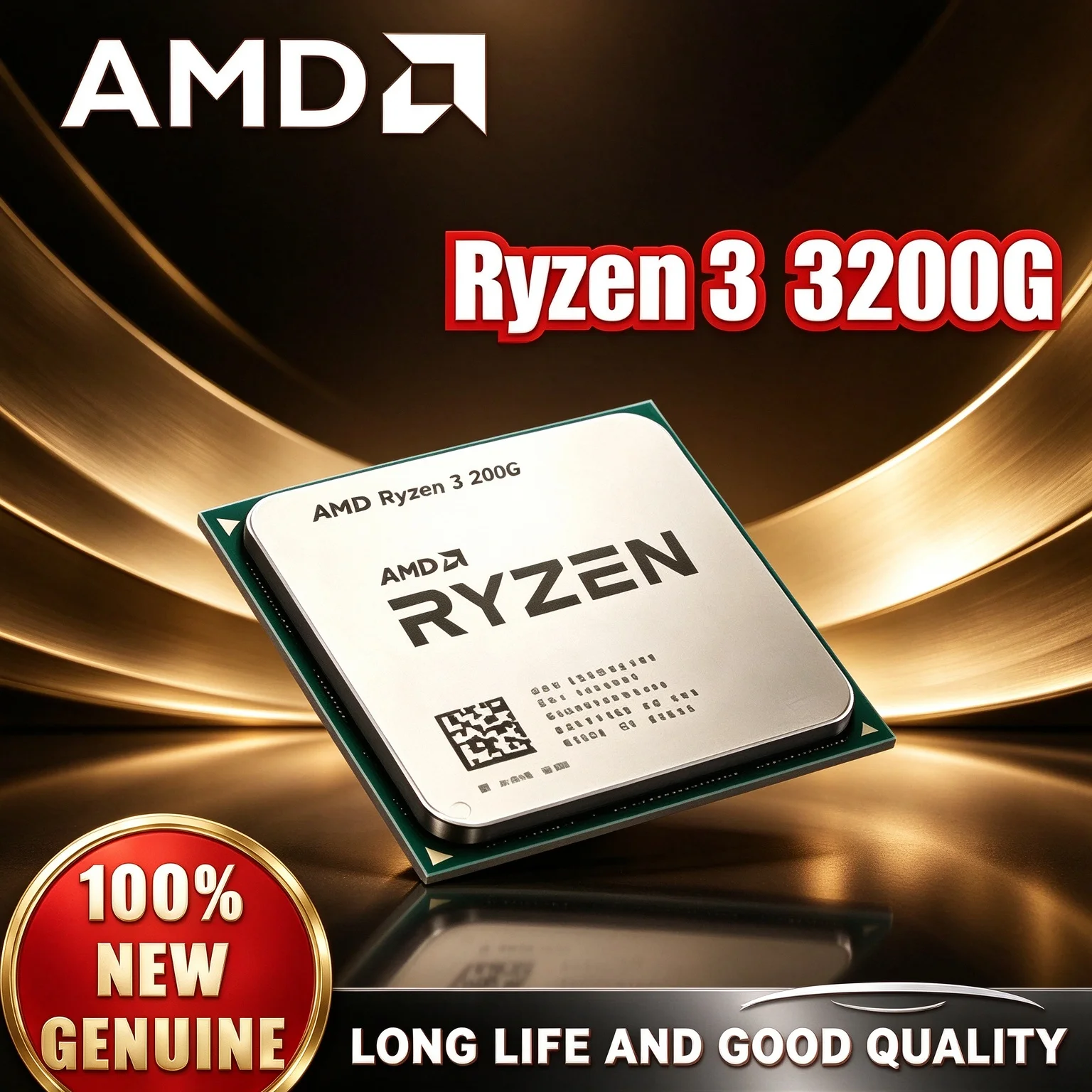 uad-Core 100% Brand New And Original AMD Ryzen 3 R3 3200G Processor 3.6GHz 65W AM4 CPU The Best Entry-Level Gaming Processor