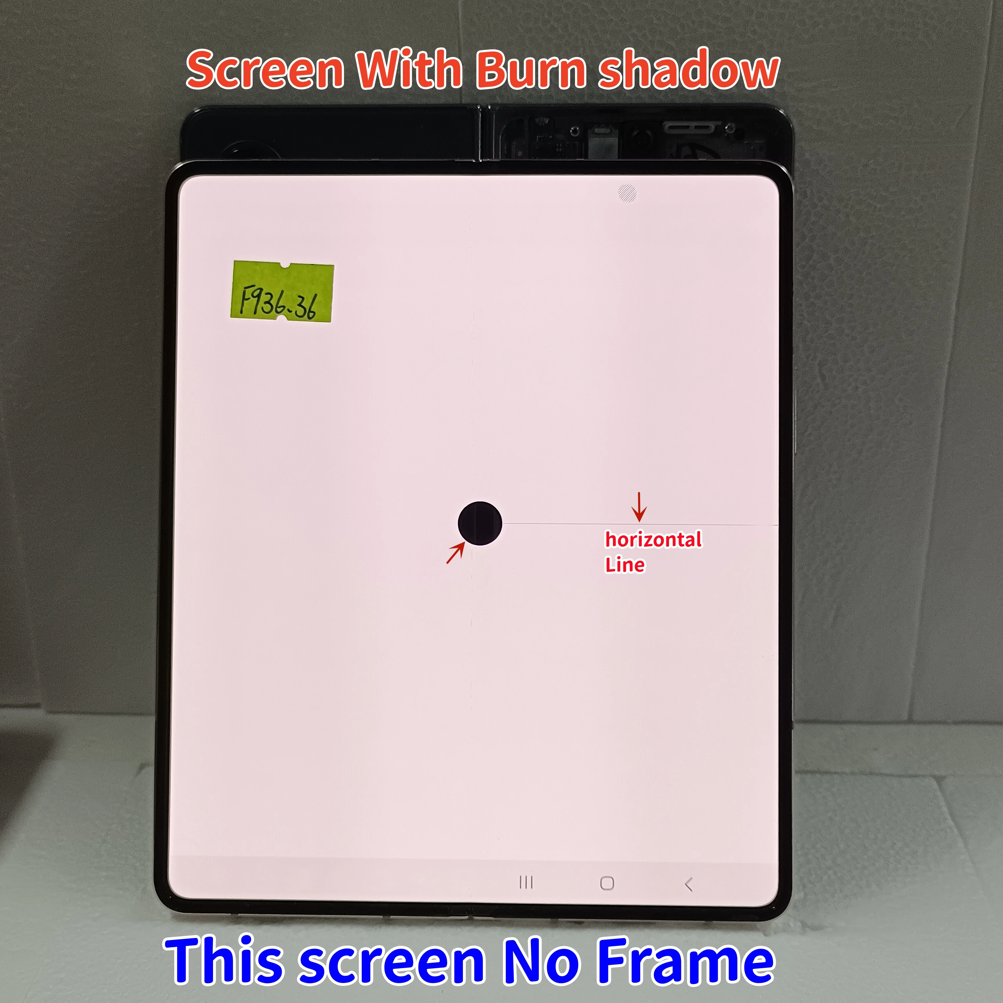 

Super AMOLED Screen For Samsung Z Fold 4 5G Inner Foldable lcd SM-F936 F936U F936B/DS Display Touch Screen Assembly With Defect