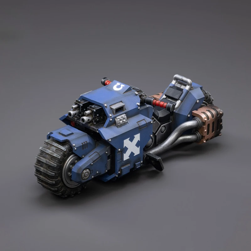 JOYTOY Warhammer 40K Ultramarines Outriders عمل الشكل دراجة نارية لعبة مجسمة دمى جمع الحلي سلسلة Ultramarines #6