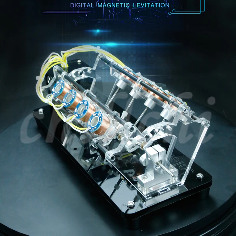 An Electromagnet Engine Model Can Be Used To Launch A High Speed Motor, An Automobile Engine V Type Engine.