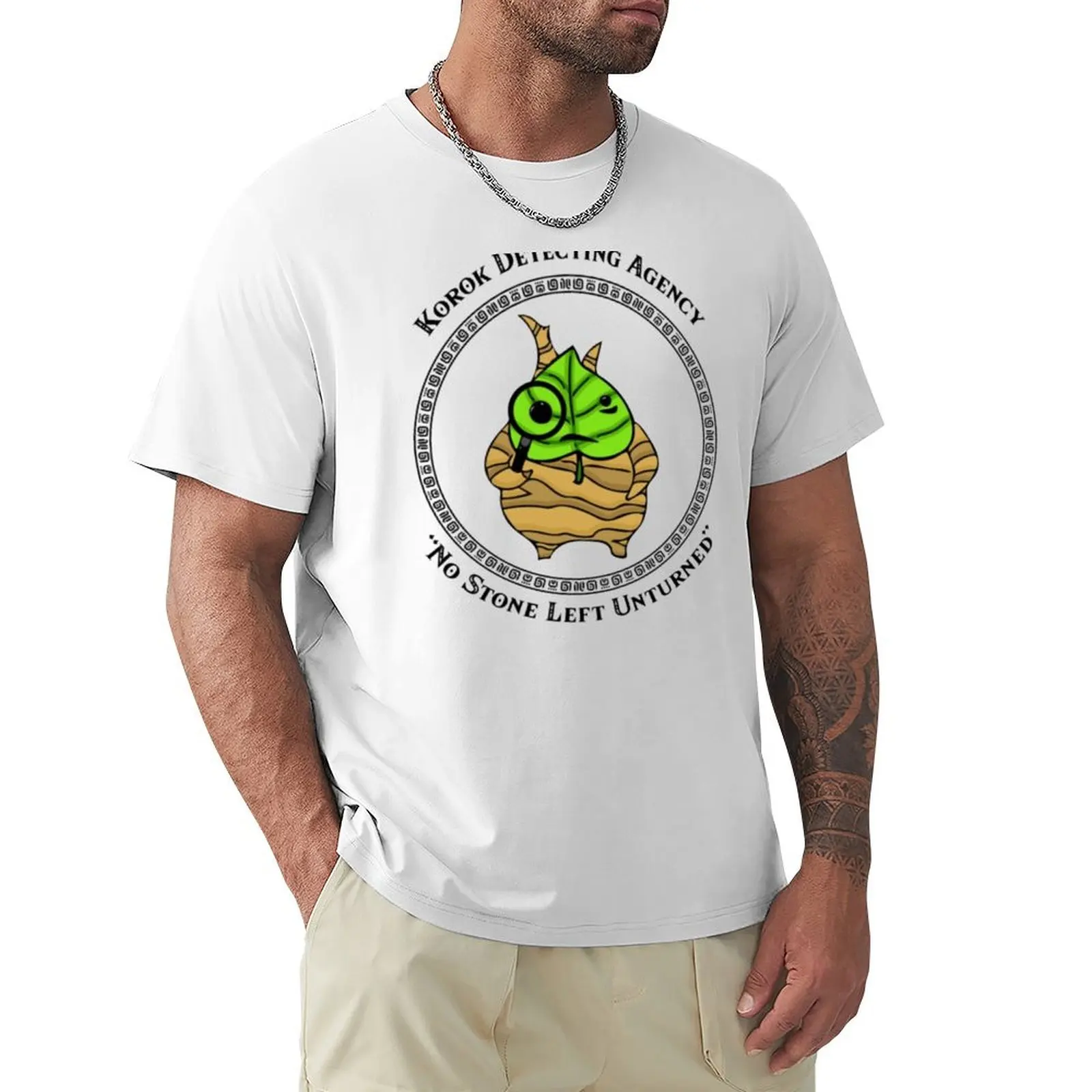 Korok Detecting Agency T-shirt boys whites for a boy hippie clothes mens funny t shirts