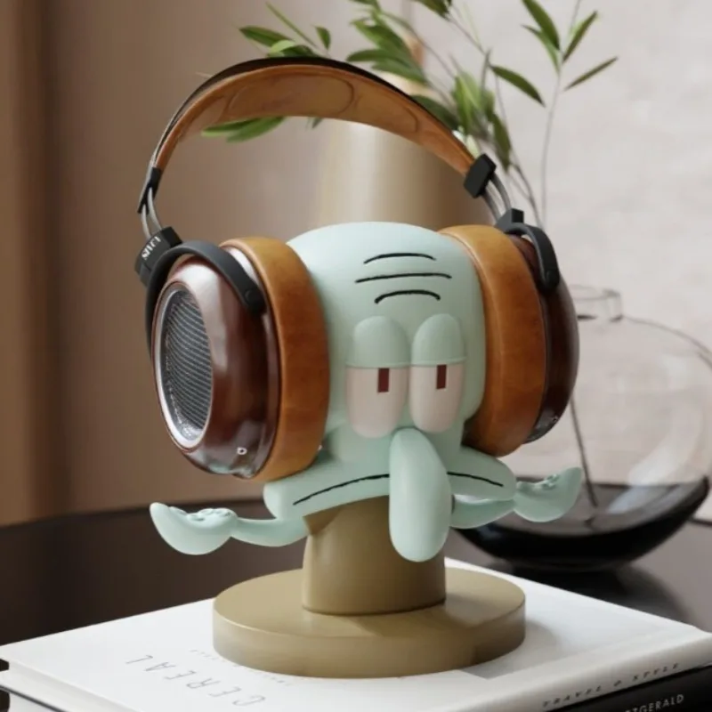 

New Cute Cartoon SpongeBob SquarePants Octopus Brother Earphones Storage Headwear Stand Desktop Storage Holiday Gifts