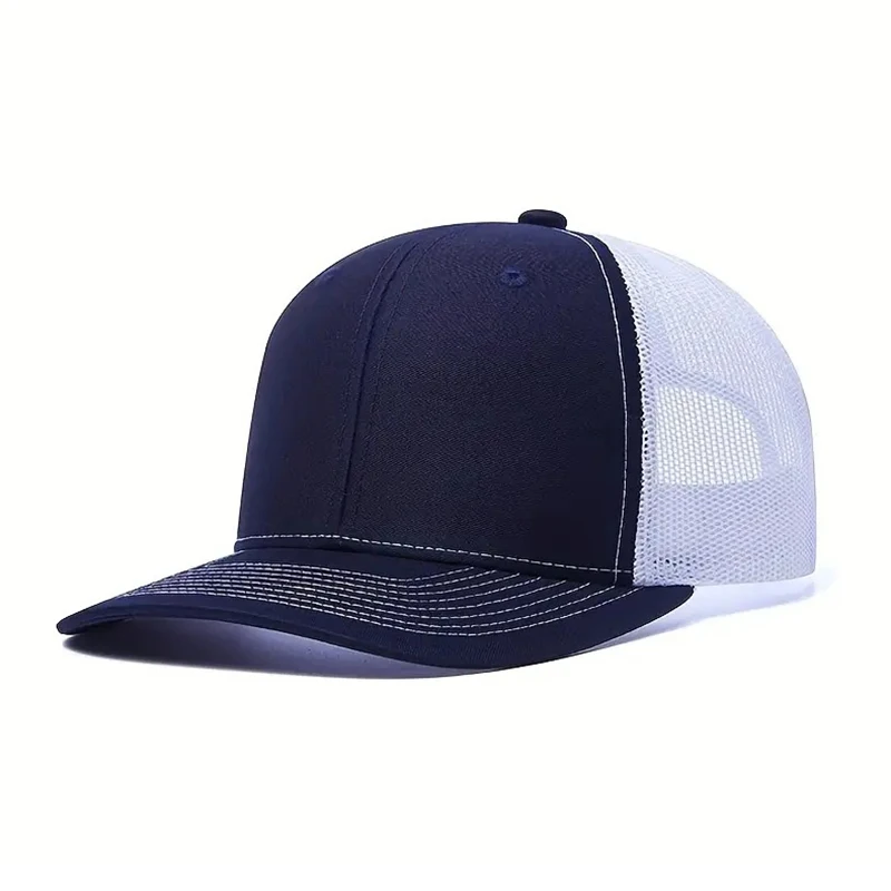 Fashion  Hot Sale Unisex Baseball Cap Slight Curved Brim Style Trucker Hat Men & Women Casual Outdoor Breathable Summer Mesh Cap