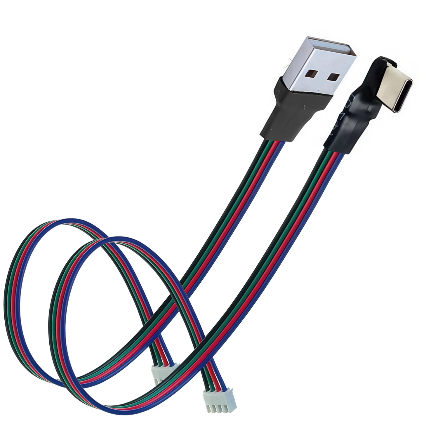 

Клеммный кабель 0,3 м XH2,54 мм-4P Micro mini USB Type-C вверх, вниз, левый, правый изогнутый кабель для передачи данных, длина 30 см