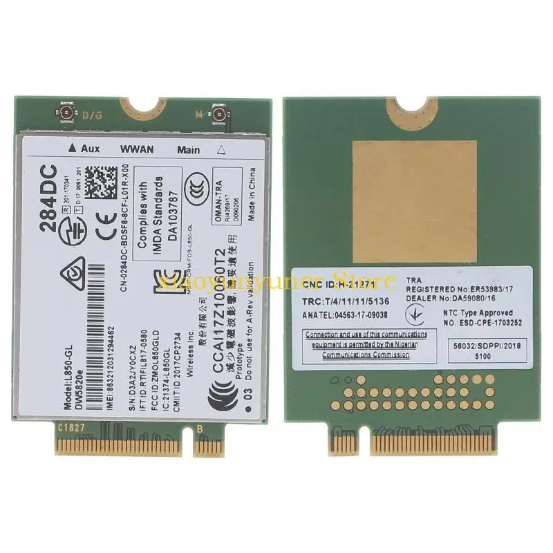 P9JB L850-GL 4G Модуль DW5820E 0284DC 284DC WWAN 4G Сетевой адаптер для ноутбуков