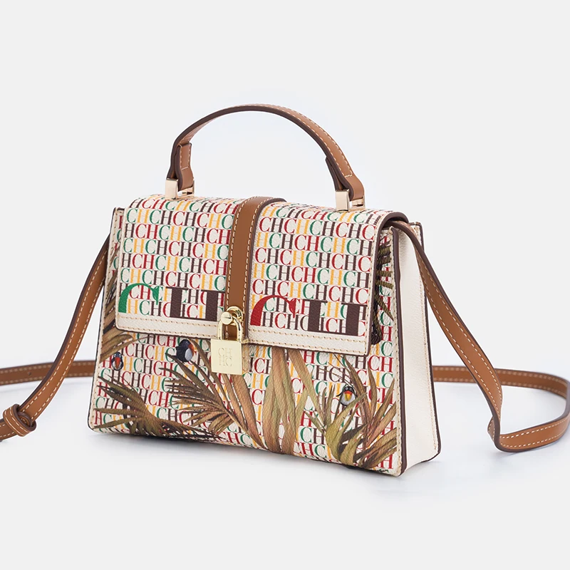 حقيبة كروس نسائية كاجوال جديدة حقيبة يد رائعة وعصرية ماركة فاخرة خفيفة مع تصميم قفل مصمم عصري