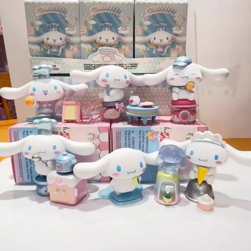 

Sanrio глухая коробка Аниме Фигурка Cinnamoroll готовка серия Угадай сумку загадочная коробка Caja Ciega настольное украшение ПВХ Декор Игрушка на день рождения