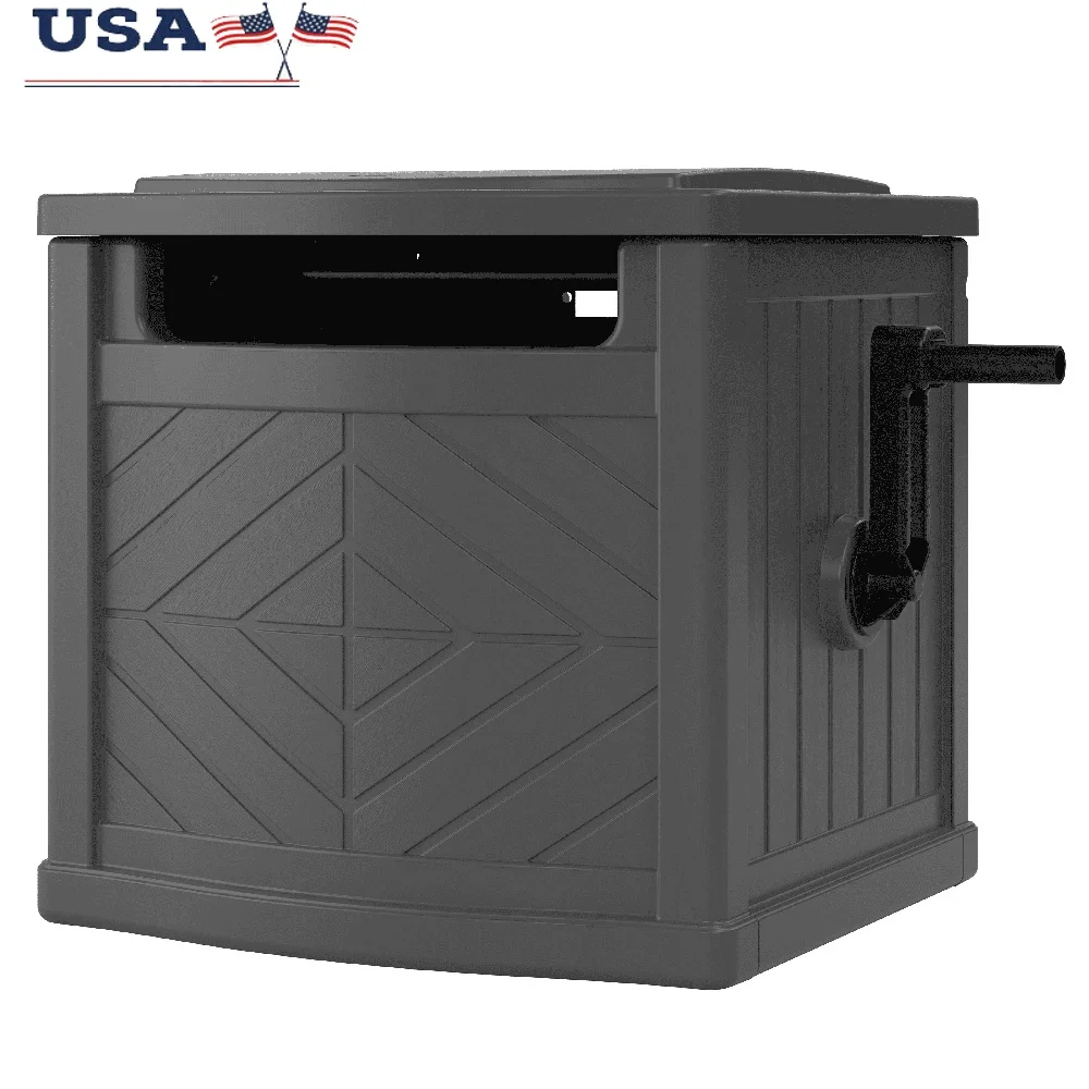 

Smart Tube Hose Hideaway 150ft Hose Reel Weather Resistant Decorative Design UV Protection Easy Maintenance Slide Trak Guide