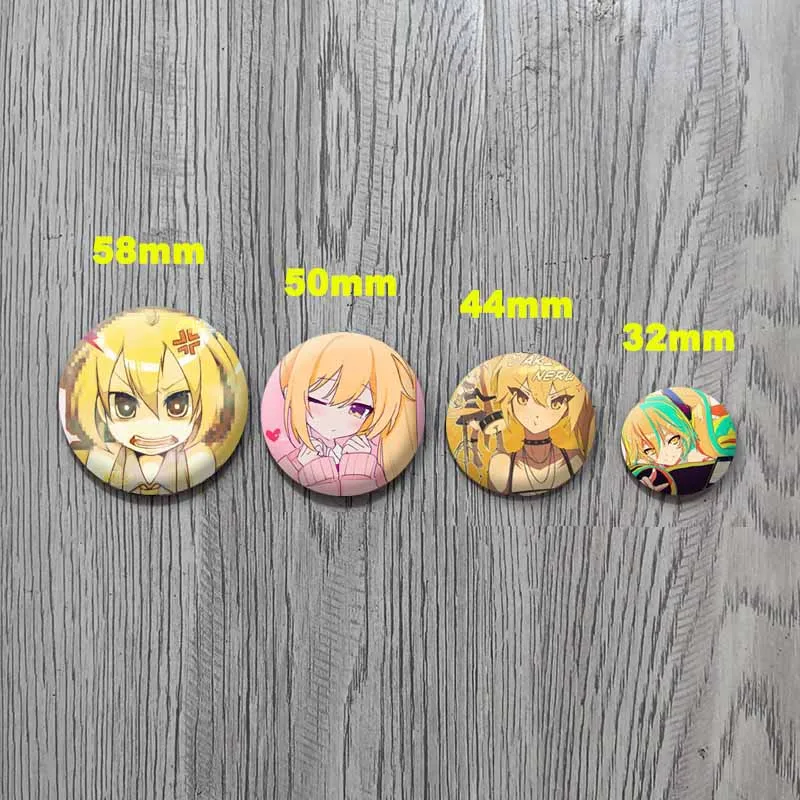 الإبداعية الظاهري المغني أكيتا نيرو بروش مستدير لطيف الكرتون المعبود تأثيري شارات DIY بها بنفسك على ظهره الملابس والاكسسوارات دبابيس المجوهرات #2