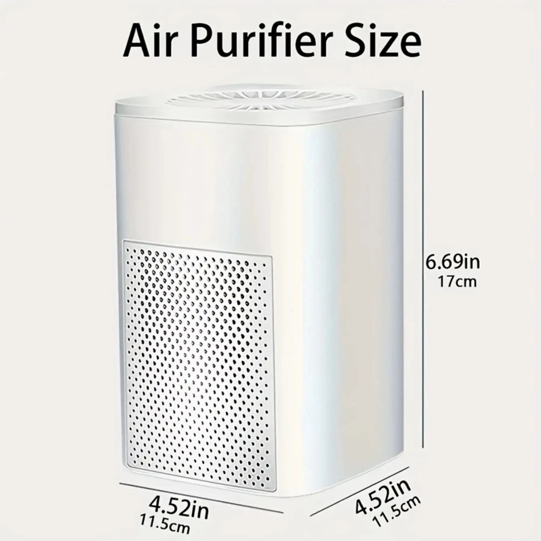 1PC USB Portable Air Purifier, Office Desktop Vacuum Cleaner Car Filter Formaldehyde Household Purifier.