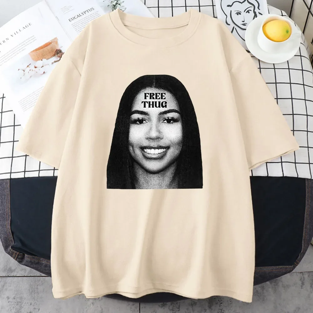 Mariah The Scientist Rapper T-shirt FREE Thug Slime Graphic Tee-shirt Ropa Mujer Streetwear Summer Cotton Tees Short Sleeve Tops view 4