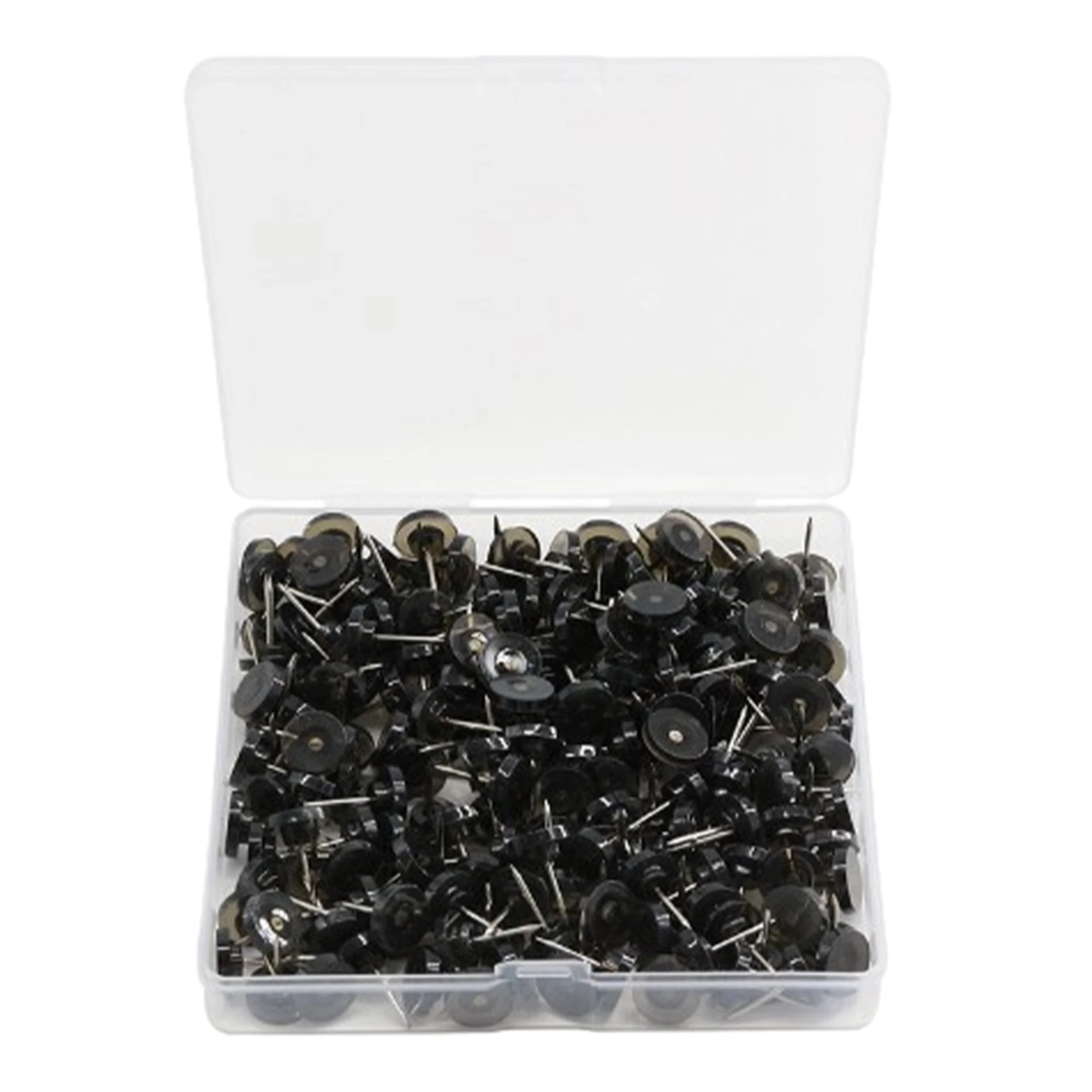 

150pcs Portable Thumb Tack Reusable Classroom School Flat Head For Wall Storage Box Round Home Office Push Pin Universal