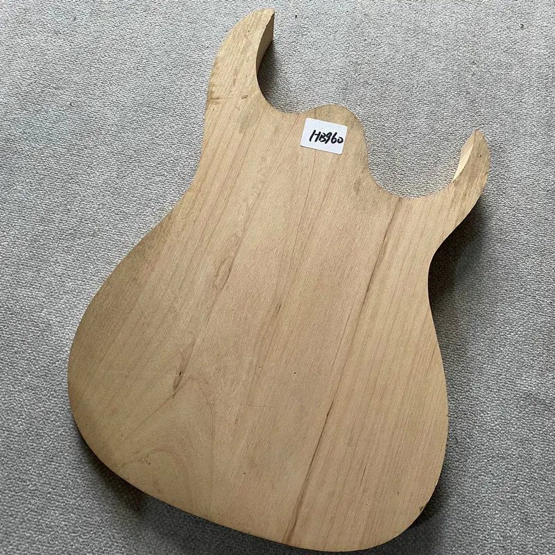 HB960 Color Natural materias primas sólido aliso sin terminar cuerpo de guitarra eléctrica DIY reemplazar sin pintar mano derecha sin cortar