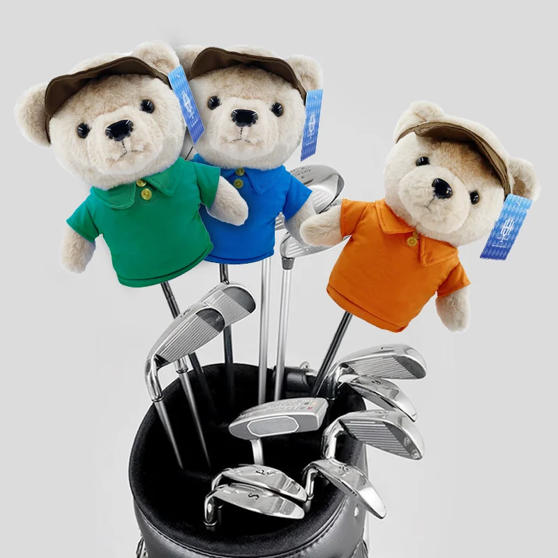 

Korean Hoyeon No. 1 Golf Club Head Cover, Rainbow Bear Cute Golf Club Cover