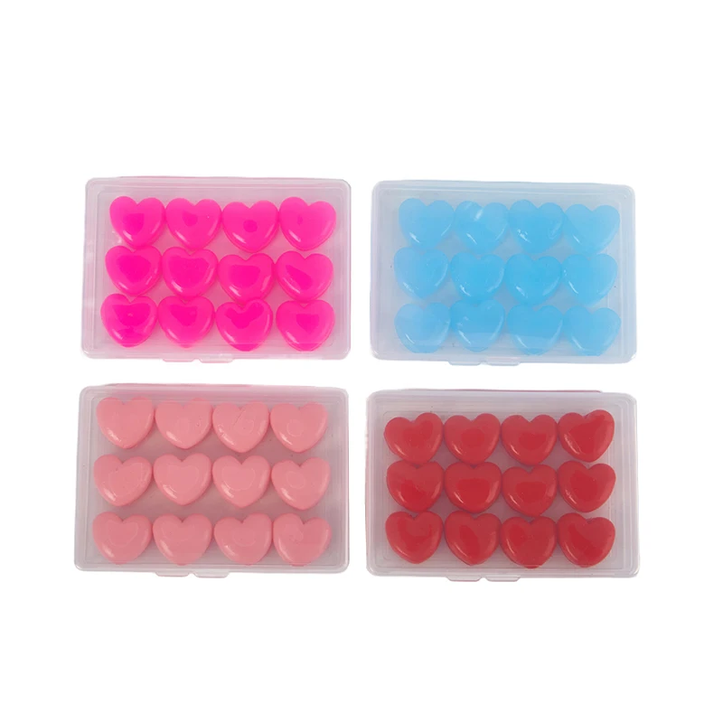 12PCS Reusable Silicone Ear Plug Silicone Wax Earplugs Swimming Moldable Earplugs Noise Reduction Cancelling Sleeping Protection