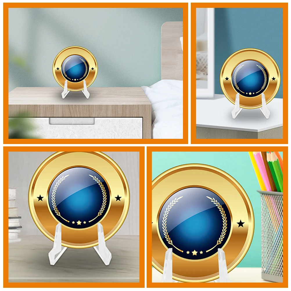 

Premium Clear Badge Display Stands Storage Holders Elegant Racks For Badges Jewelry Organization And