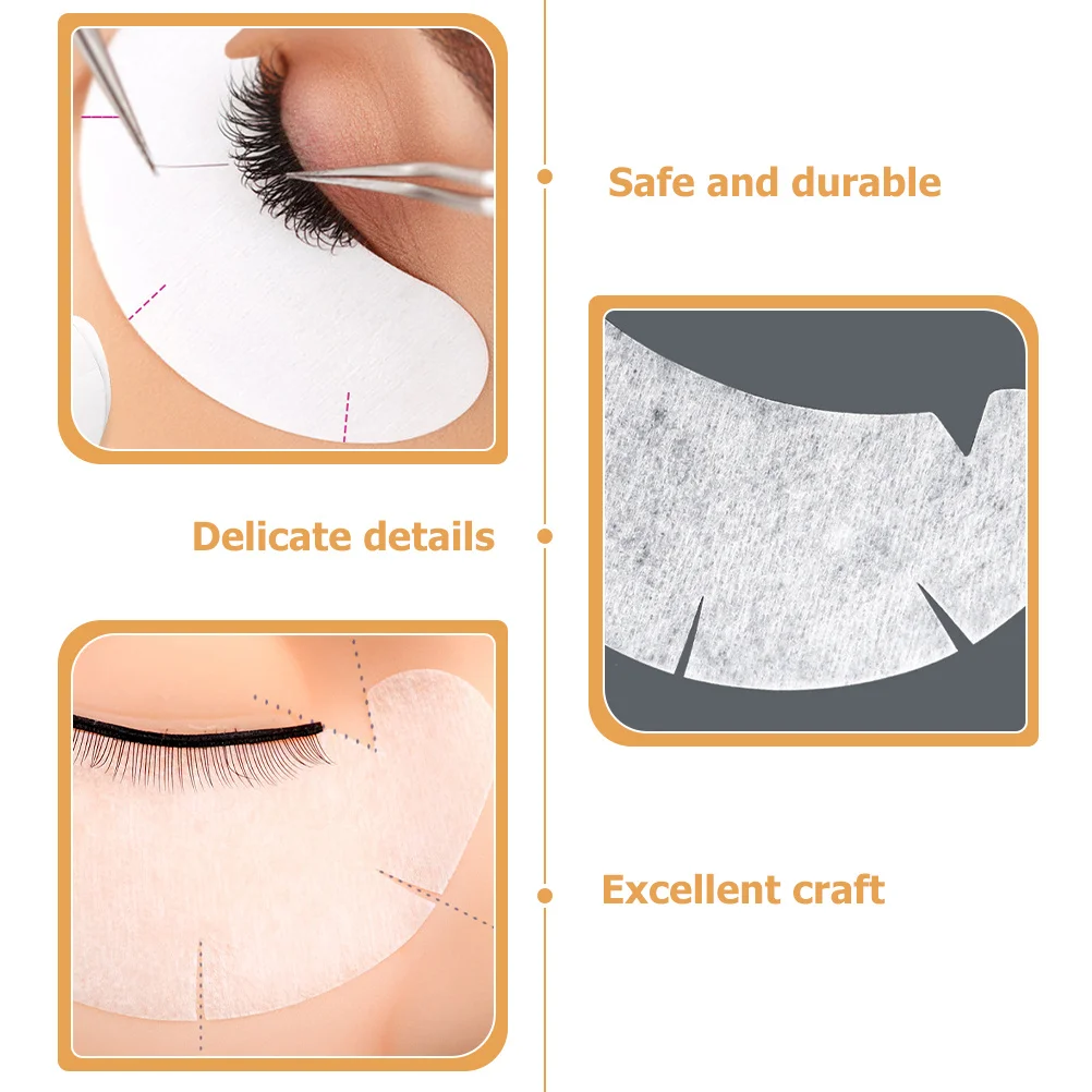 

100Pcs Eyelash Tapes for Extensions Easy to Rip and Peel Off Lash Supplies Eyeshadow Tape Eyelash Tape Lash Eyeshadow