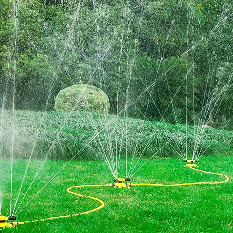 360 Degree Rotating Garden Sprinkler Tandem Sprinkler Watering Device Automatic Lawn Water Sprayer Irrigation System
