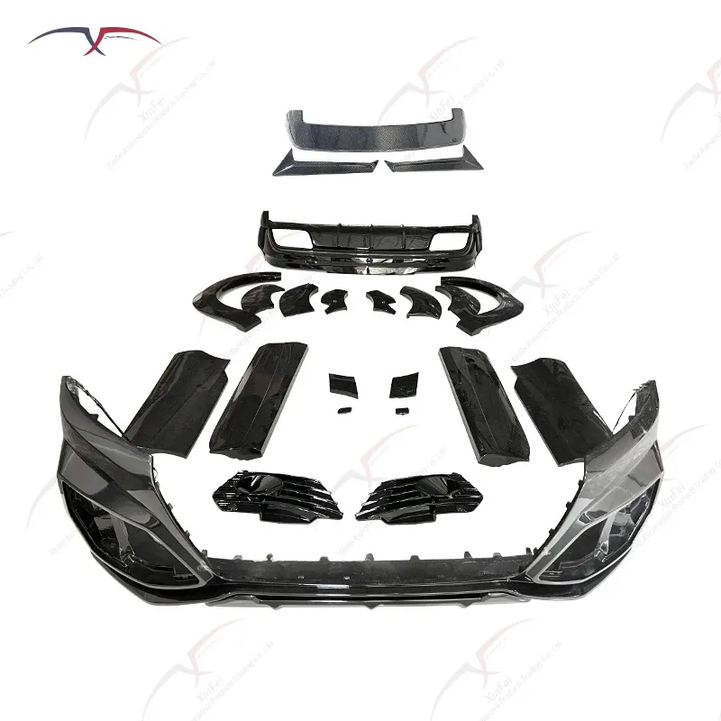 

High-Quality Carbon Fiber Kit Suitable for Q7 Body Kit 2016-2019 Front Bumper Side Skirt and Rear Lip