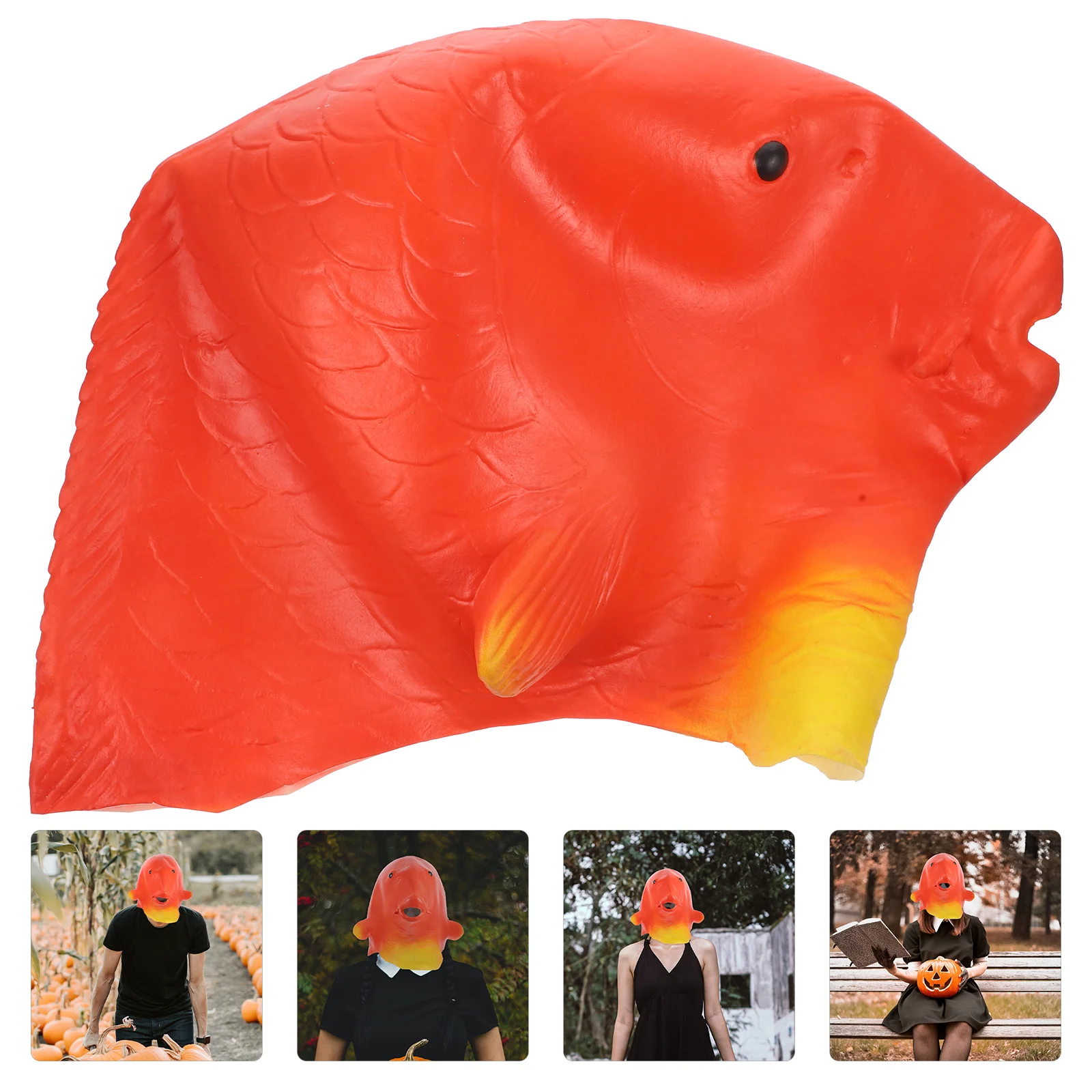 

Headgear Halloween Cosplay Mask For Carnival Party Masquerade Festival Costume Accessory Fish Mask
