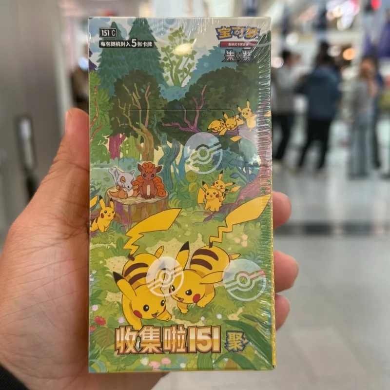 Op voorraad Pkm: Scarlet & Violet Gem Pack Vol.3 Gengar Meowth Vereenvoudigd Chinees Booster Pack Surprise Festvial Toy Collection Card