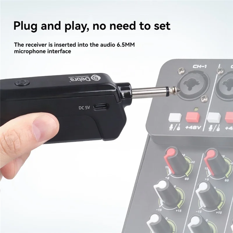 Excelente-DEBRA PROFESIONAL AUDIO etapa inalámbrico en la oreja Monitor transmisor receptor UHF IEM 501-599Mhz para Monitor de Audio de música