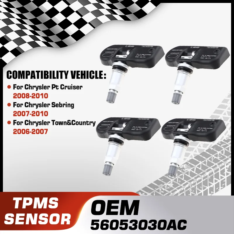 

TPMS Tire Pressure Monitor Sensor For Chrysler Pt Cruiser 2008-2010 Chrysler Sebring 2007-2010 Chrysler Town & Country 2006-2007