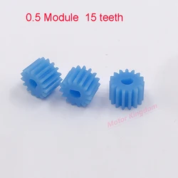 1PC 0.5 modulus 15T Teeth D-shaped 3mm hole plastic gear  N20 reduction motor gear DIY model