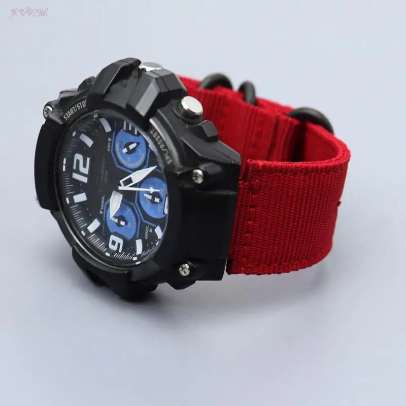 Nylon Canvas Watch Strap for Casio G-SHOCK GM-110 GM-2100 GA-900 GM-5600 GA-110 GA-2100 Men Weave Ring Buckle Band Bracelet